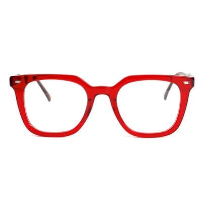 Grace Rote Quadratische Brille