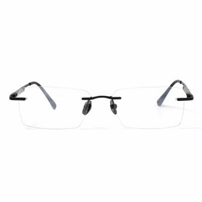 Gwend Black Rectangle Glasses