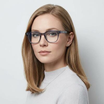Savannah Gray Square Glasses