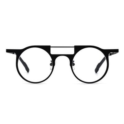 Woolley Schwarze Pilot Brille