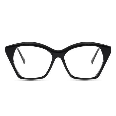 Rhodes Schwarze Cat Eye Brille