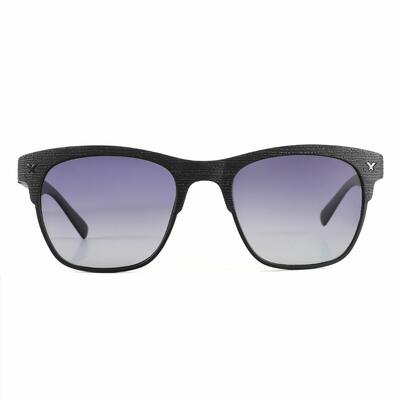 Bert Schwarze Quadratische Sonnenbrille