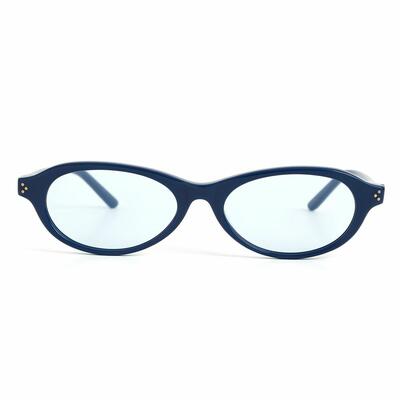 Aurora Lunettes de soleil Ovales Bleues