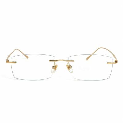 Kaitlyn Gold Rectangle Glasses