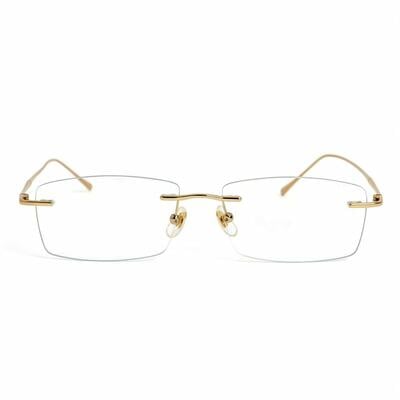 Kaitlyn Gold Rectangle Glasses