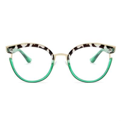 Harte Grüne Cat Eye Brille