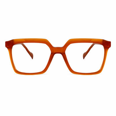 Senior Orange Square Glasses