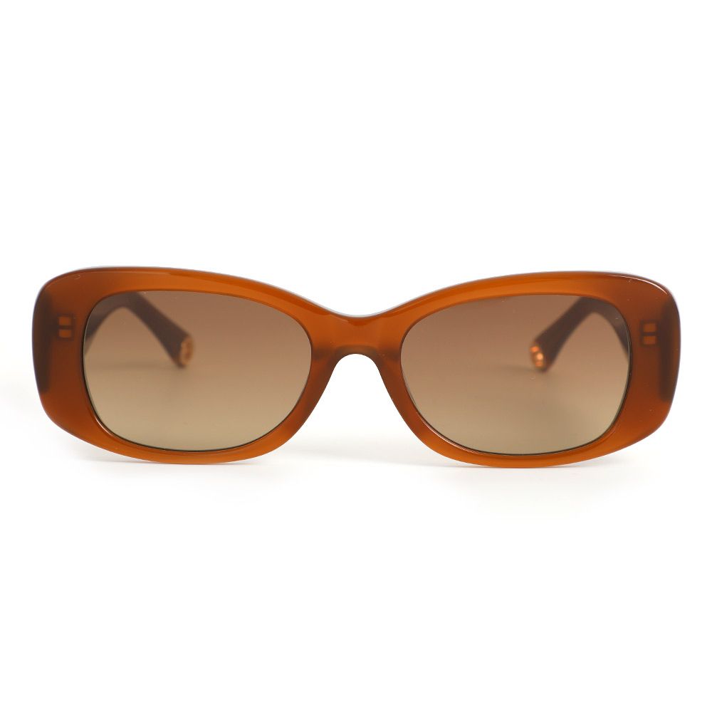 Harper Lunettes de soleil Rectangulaires Marron