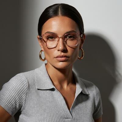 Bettina Pink Cat Eye Glasses