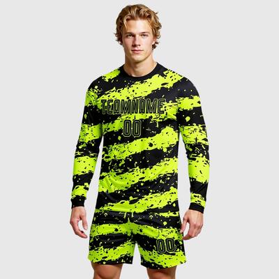 Top-Rated Custom Sublimation Soccer Uniform Long Sleeve Customizable Badges, Adds Team Identity