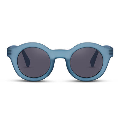 Jeulia "Candy Sweet" Round Blue/Grey Small-sized Women's Sunglasses