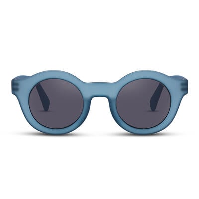 Jeulia "Candy Sweet" Round Blue/Grey Small-sized Women's Sunglasses