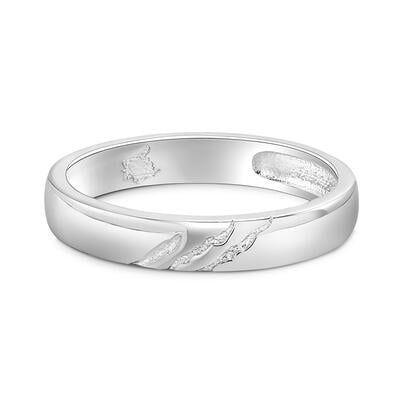 Jeulia Simple Alliances pour hommes Marques de griffes de bête Argent Sterling
