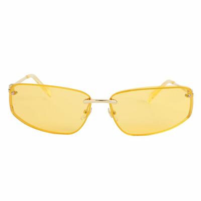 Elias Goldene Rechteckige Sonnenbrille