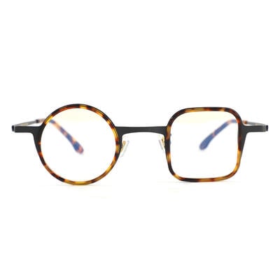 Augu Tortoise Square Round Glasses