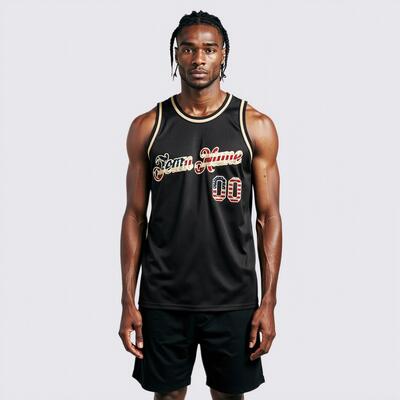 Custom Vintage USA Flag-Cream Authentic Throwback Basketball Jersey