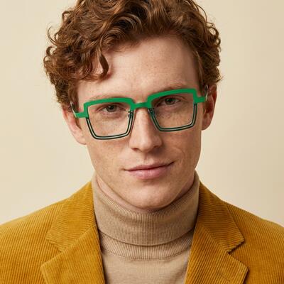 Taylor Green Rectangle Glasses