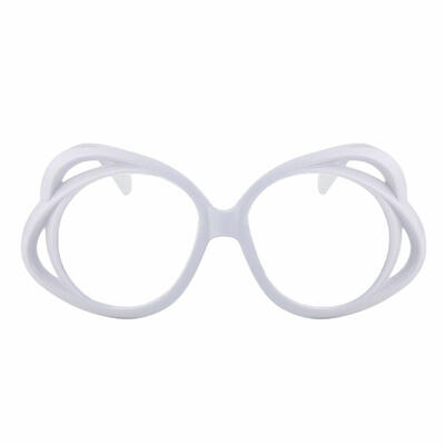 Harold White Round Glasses