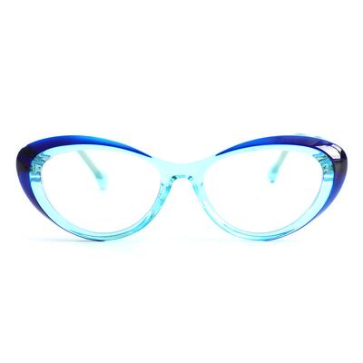 Vogt Lunettes Cat Eye Bleues