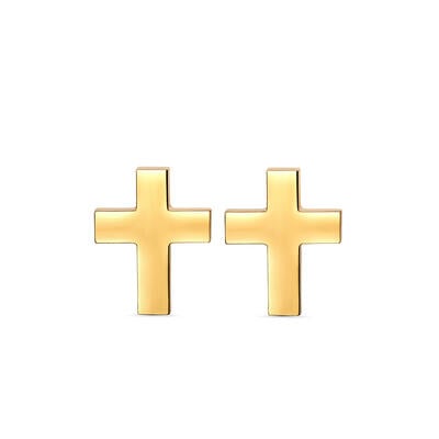 Jeulia Kreuz Herren-Edelstahl-Ohrstecker