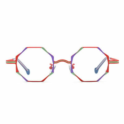 Sawye Lunettes Géométriques Rouges
