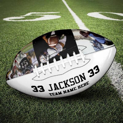 Personalize Football Gifts for Graduates with Photos and Names