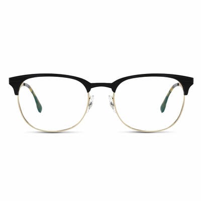 Barneo Black Browline Glasses