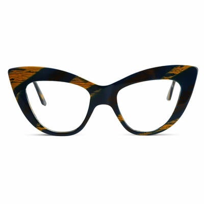 Natividad Blue Cat Eye Glasses