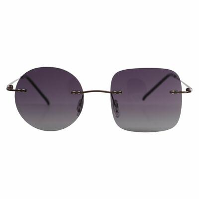 Bright Braune Quadratische Runde Sonnenbrille