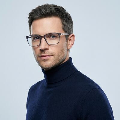 Charlotte Gray Rectangle Glasses
