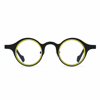 Sebastia Black Round Glasses