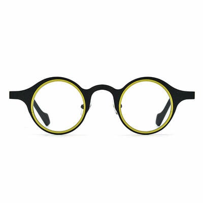 Sebastia Black Round Glasses