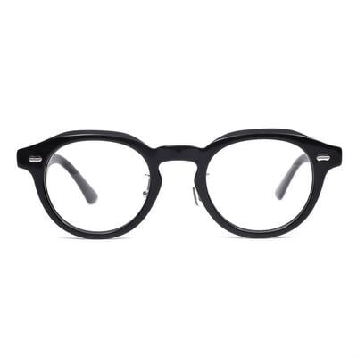 Mortin Schwarze Runde Brille