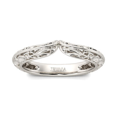 Jeulia Vintage Sterling Silver Women's Band