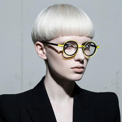 Huga Lunettes Rondes Noires