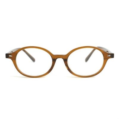 Dick Lunettes Ovales Marron