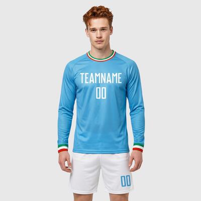 Custom Team Soccer Kit - Italian Flag Color with Personalized Name & Number Perfect for Adults & Youth