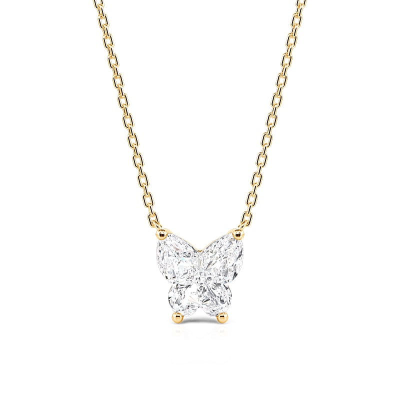 Jeulia Elegant Minimalist Butterfly Necklace for Women