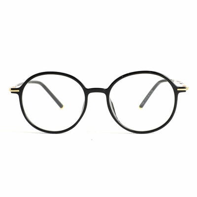Maureen Black Round Glasses