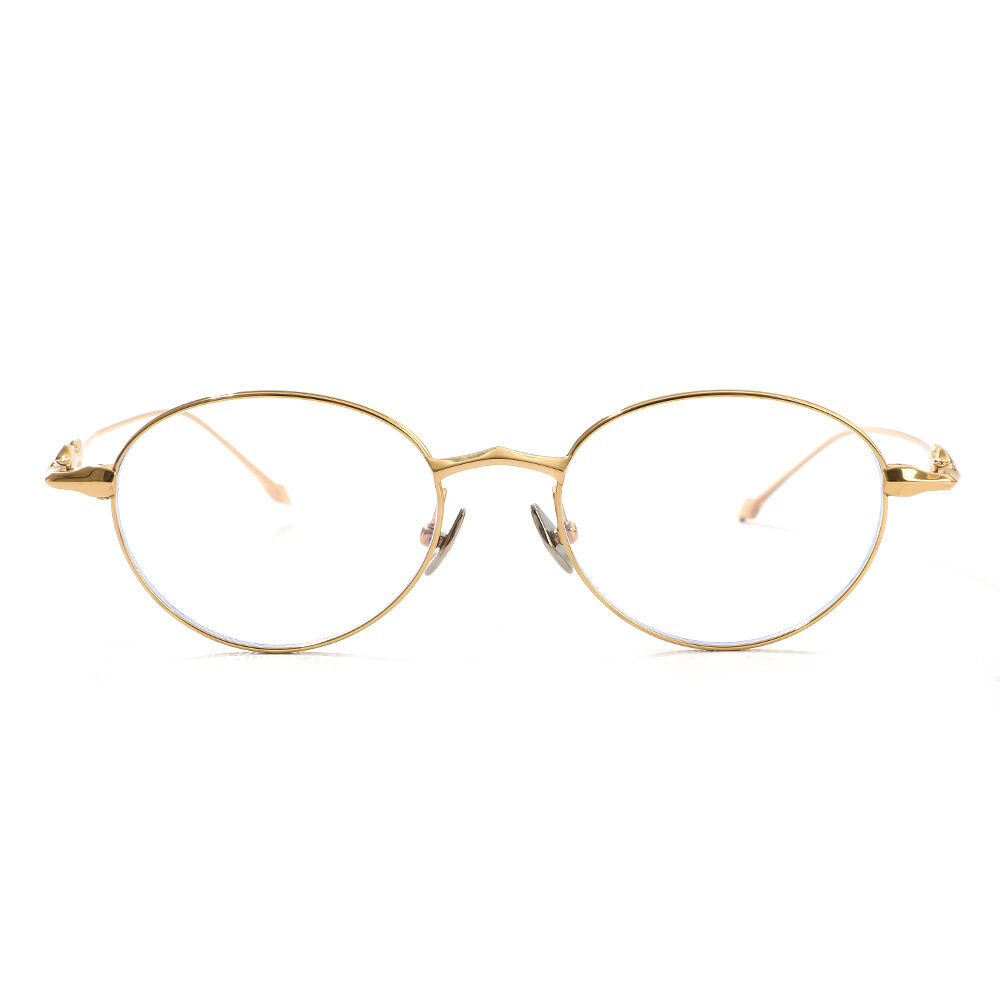 Kristin Gold Oval Glasses