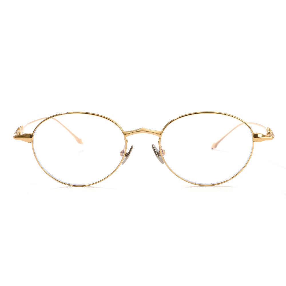 Kristin Gold Oval Glasses