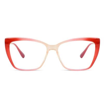 Elizabeth Rote Cat Eye Brille
