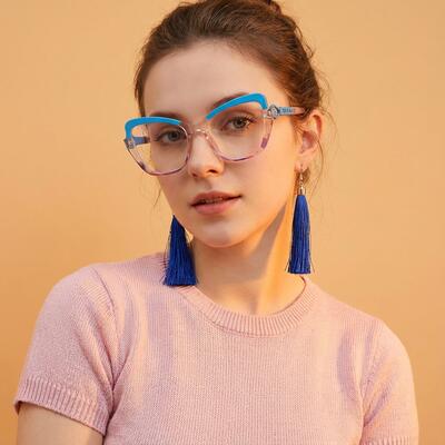 Emerson Blue Cat Eye Glasses