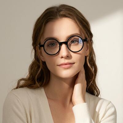 Orville Black Round Glasses