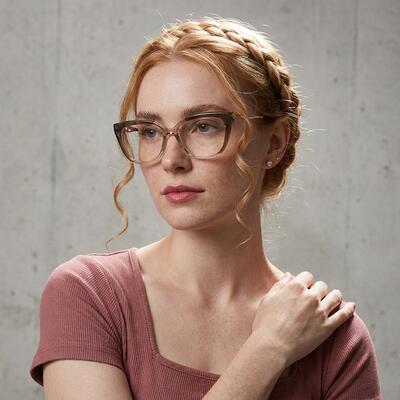 Briana Gray Cat Eye Glasses