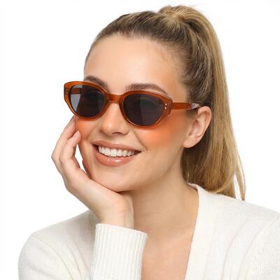 Lorraine Brown Cat Eye Sunglasses