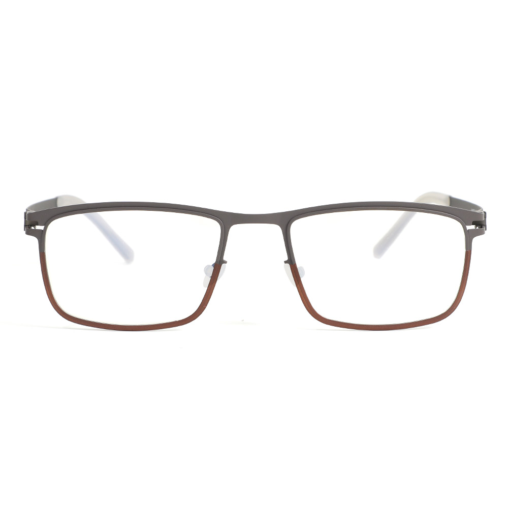 Kelly Braune Rechteckige Brille