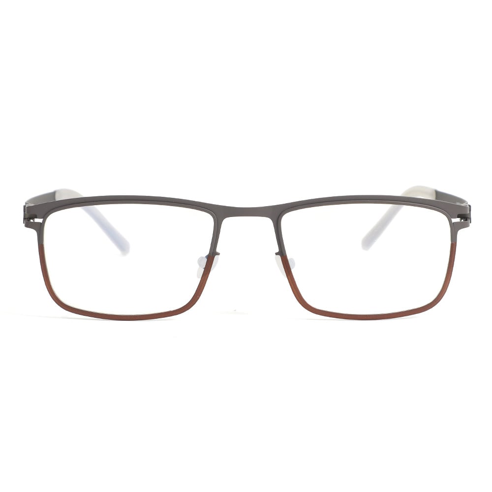 Kelly Brown Rectangle Glasses