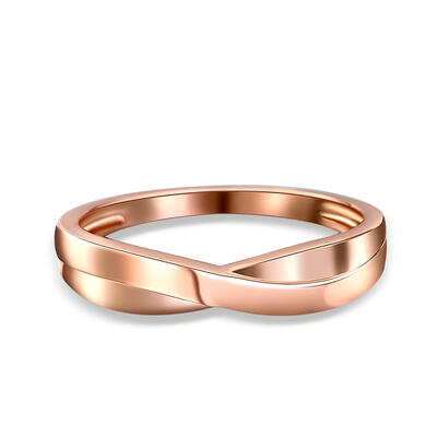 Jeulia Stylish Crossover Sterling Silver Men's Band