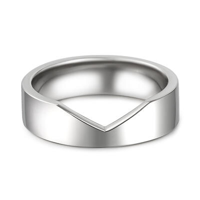 Jeulia "Limitless Love" Sterling Silver Men's Band